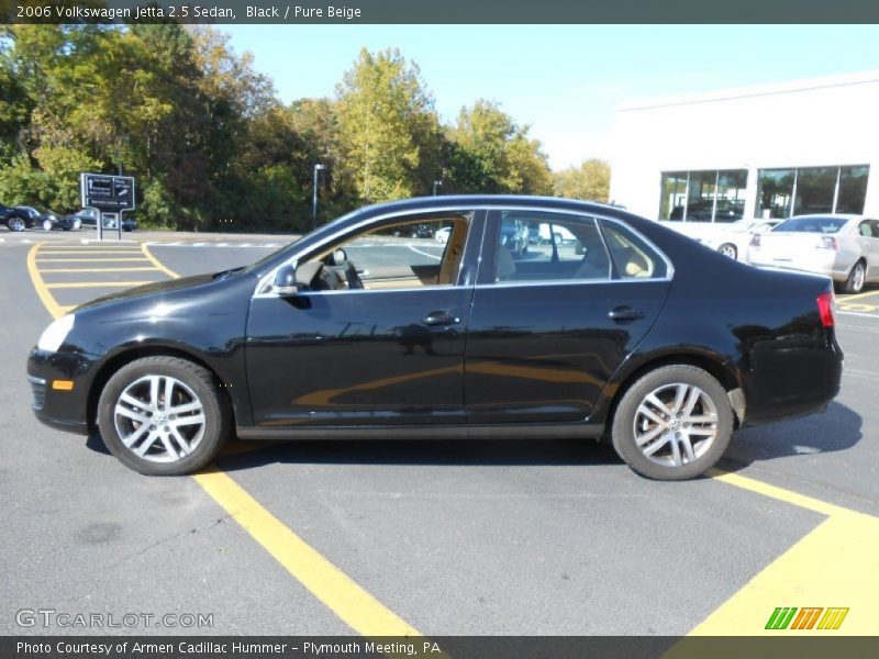 Black / Pure Beige 2006 Volkswagen Jetta 2.5 Sedan