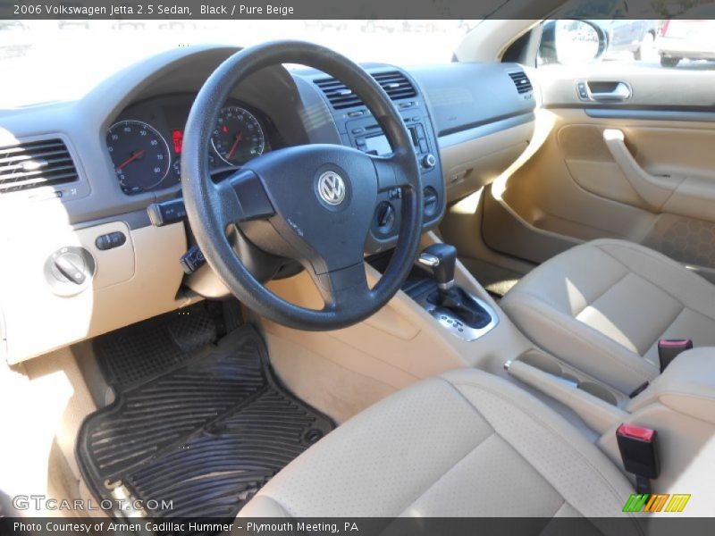 Black / Pure Beige 2006 Volkswagen Jetta 2.5 Sedan