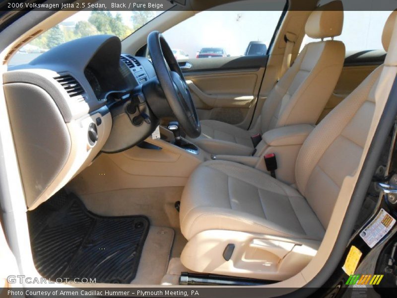 Black / Pure Beige 2006 Volkswagen Jetta 2.5 Sedan