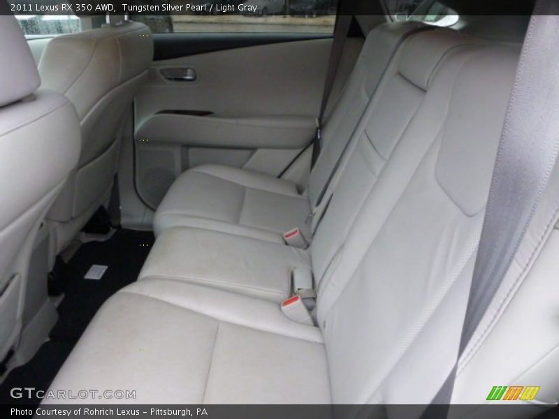 Tungsten Silver Pearl / Light Gray 2011 Lexus RX 350 AWD
