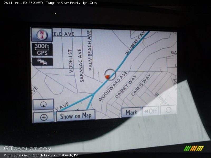 Tungsten Silver Pearl / Light Gray 2011 Lexus RX 350 AWD