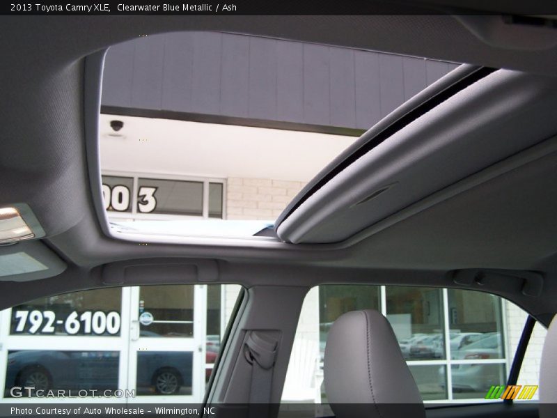 Clearwater Blue Metallic / Ash 2013 Toyota Camry XLE