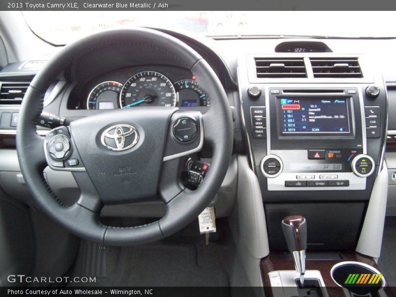 Clearwater Blue Metallic / Ash 2013 Toyota Camry XLE