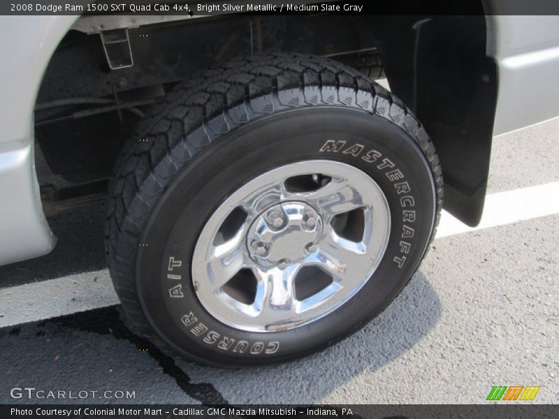 Bright Silver Metallic / Medium Slate Gray 2008 Dodge Ram 1500 SXT Quad Cab 4x4