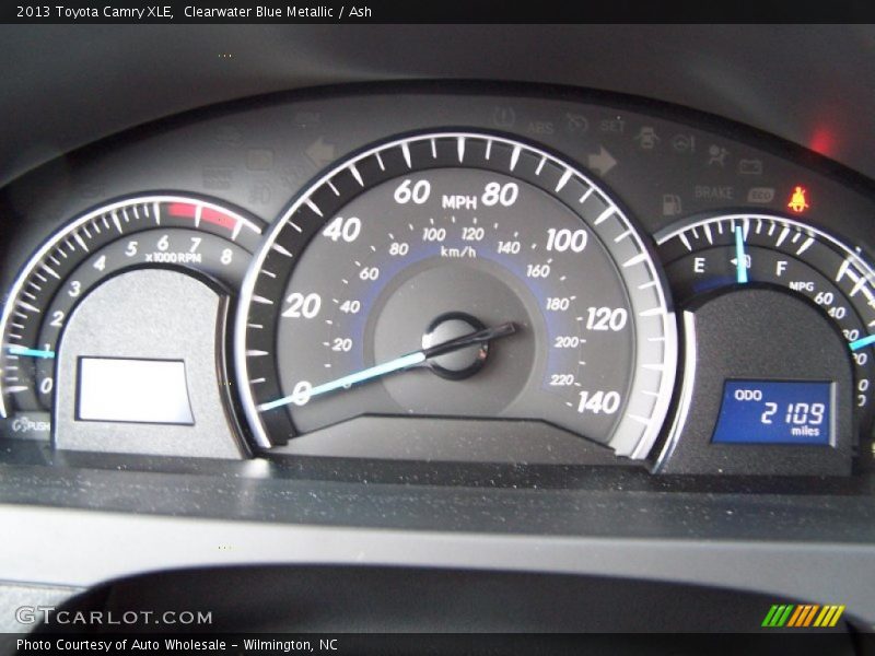 Clearwater Blue Metallic / Ash 2013 Toyota Camry XLE