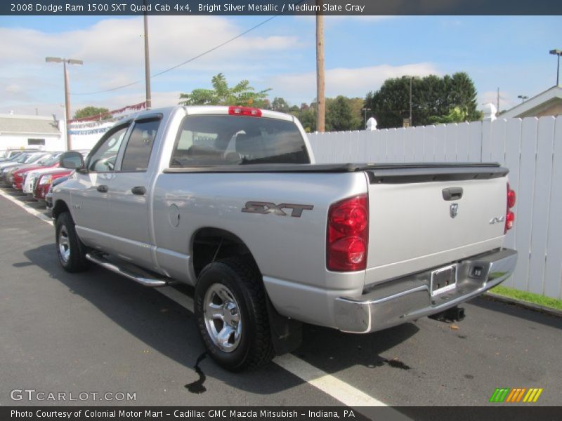 Bright Silver Metallic / Medium Slate Gray 2008 Dodge Ram 1500 SXT Quad Cab 4x4
