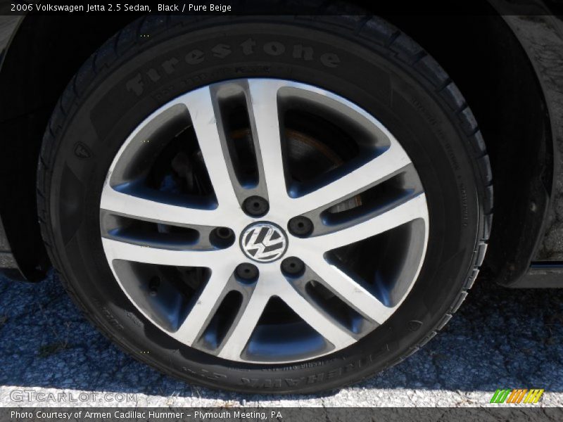 Black / Pure Beige 2006 Volkswagen Jetta 2.5 Sedan