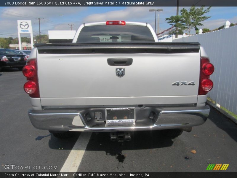 Bright Silver Metallic / Medium Slate Gray 2008 Dodge Ram 1500 SXT Quad Cab 4x4