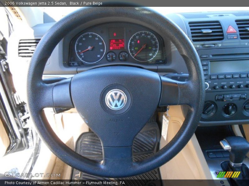 Black / Pure Beige 2006 Volkswagen Jetta 2.5 Sedan