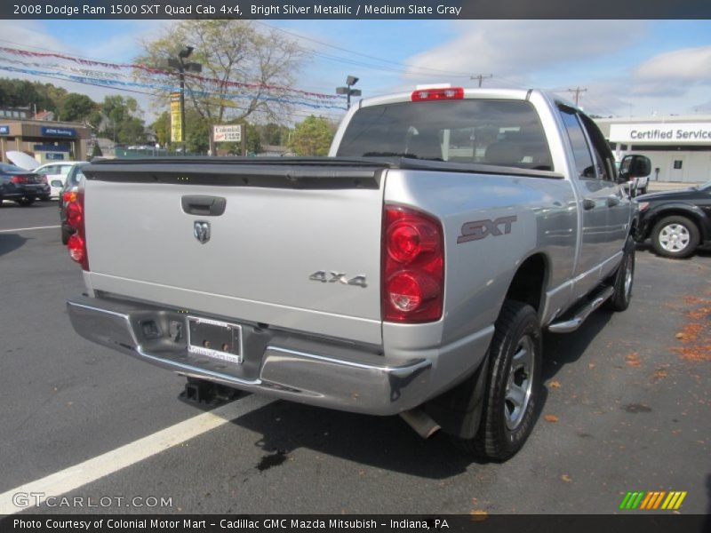 Bright Silver Metallic / Medium Slate Gray 2008 Dodge Ram 1500 SXT Quad Cab 4x4