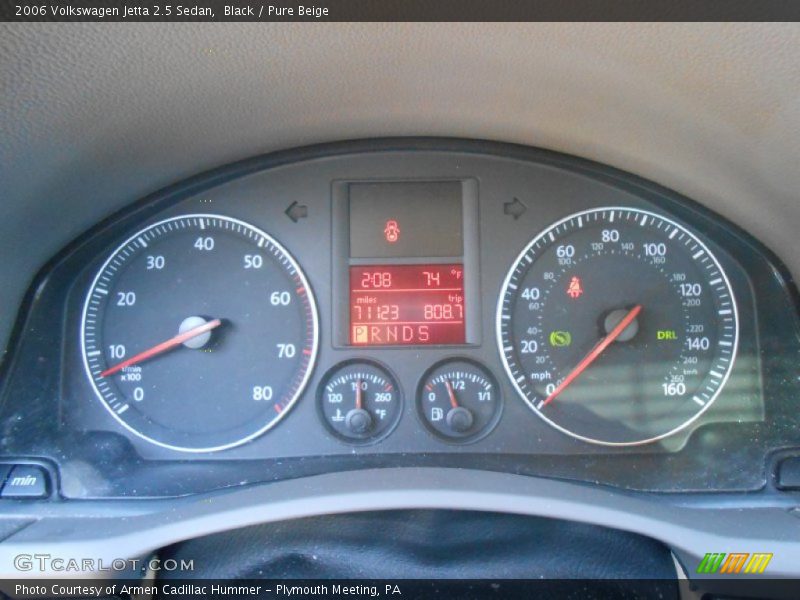 Black / Pure Beige 2006 Volkswagen Jetta 2.5 Sedan