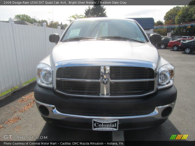 Bright Silver Metallic / Medium Slate Gray 2008 Dodge Ram 1500 SXT Quad Cab 4x4