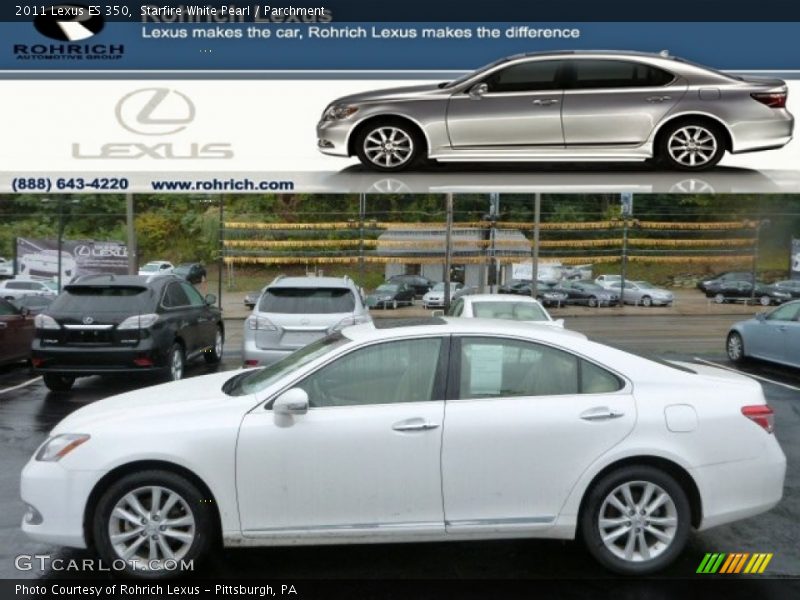 Starfire White Pearl / Parchment 2011 Lexus ES 350