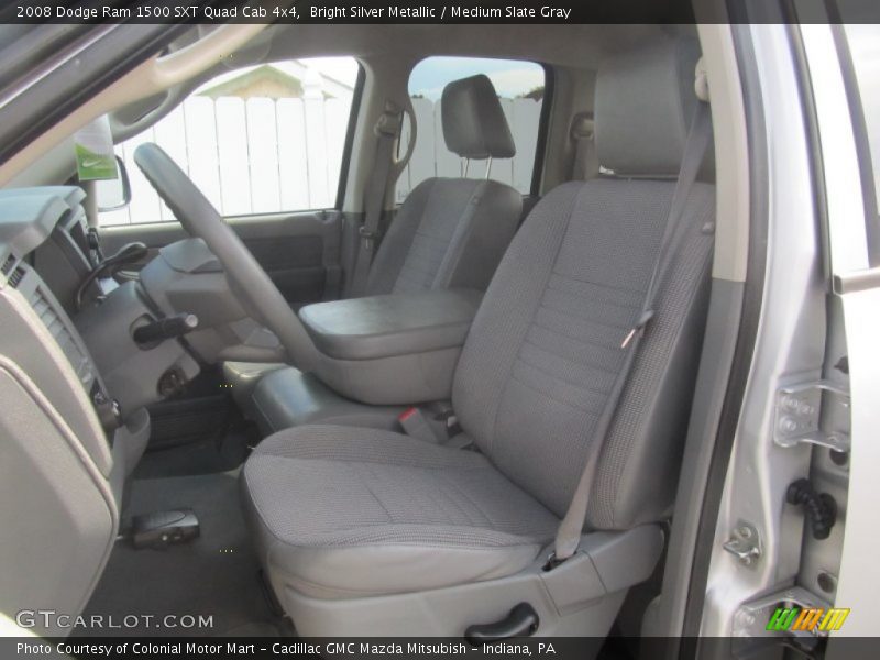 Bright Silver Metallic / Medium Slate Gray 2008 Dodge Ram 1500 SXT Quad Cab 4x4