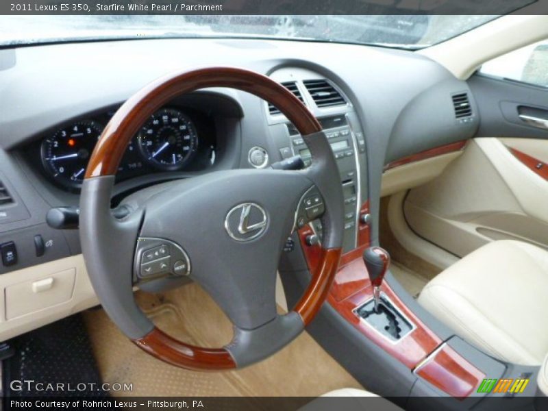 Starfire White Pearl / Parchment 2011 Lexus ES 350