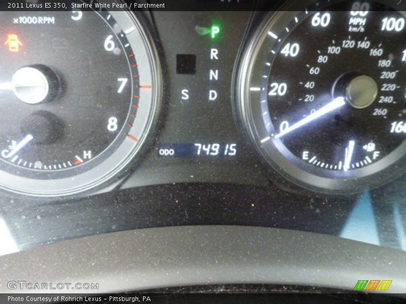 Starfire White Pearl / Parchment 2011 Lexus ES 350