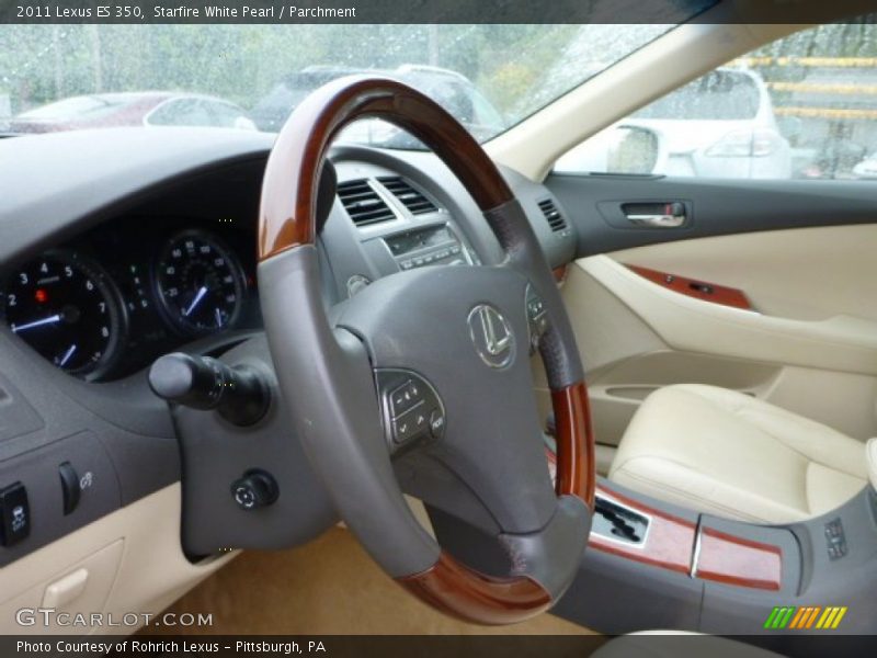 Starfire White Pearl / Parchment 2011 Lexus ES 350