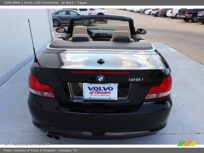 Jet Black / Taupe 2008 BMW 1 Series 128i Convertible
