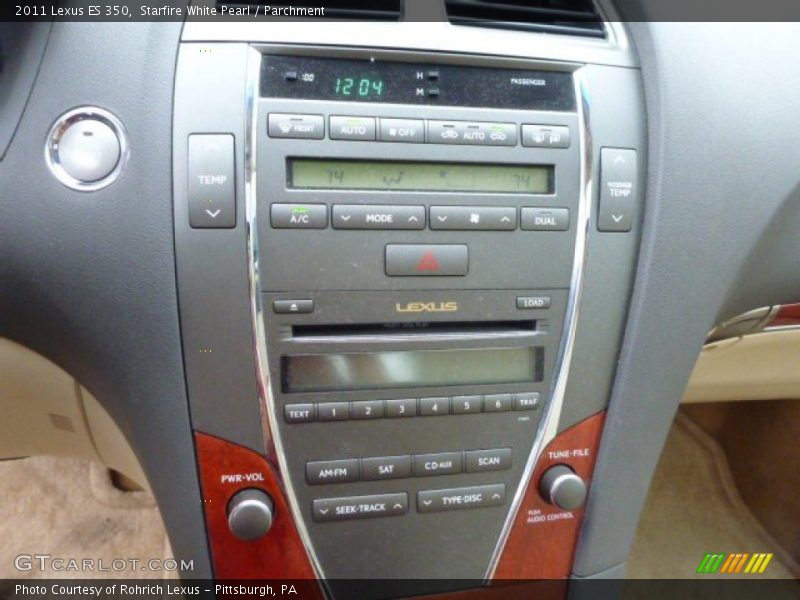 Starfire White Pearl / Parchment 2011 Lexus ES 350