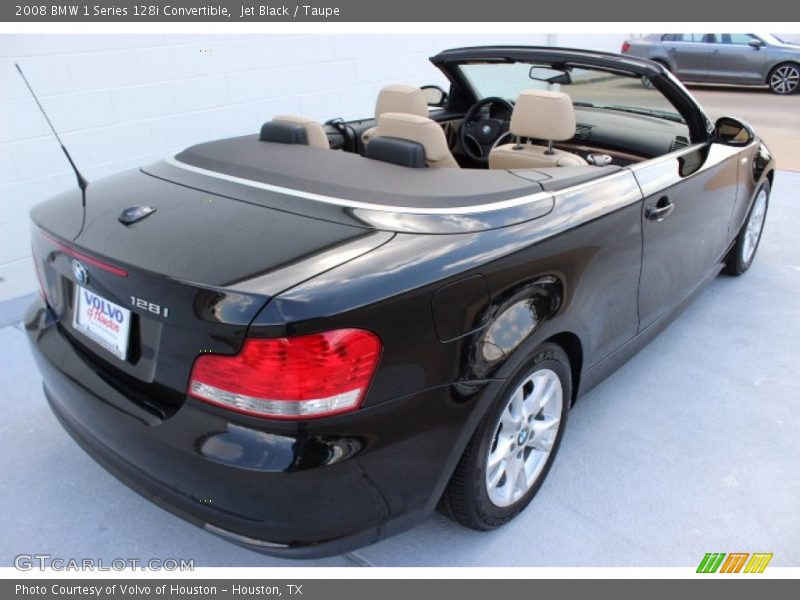 Jet Black / Taupe 2008 BMW 1 Series 128i Convertible