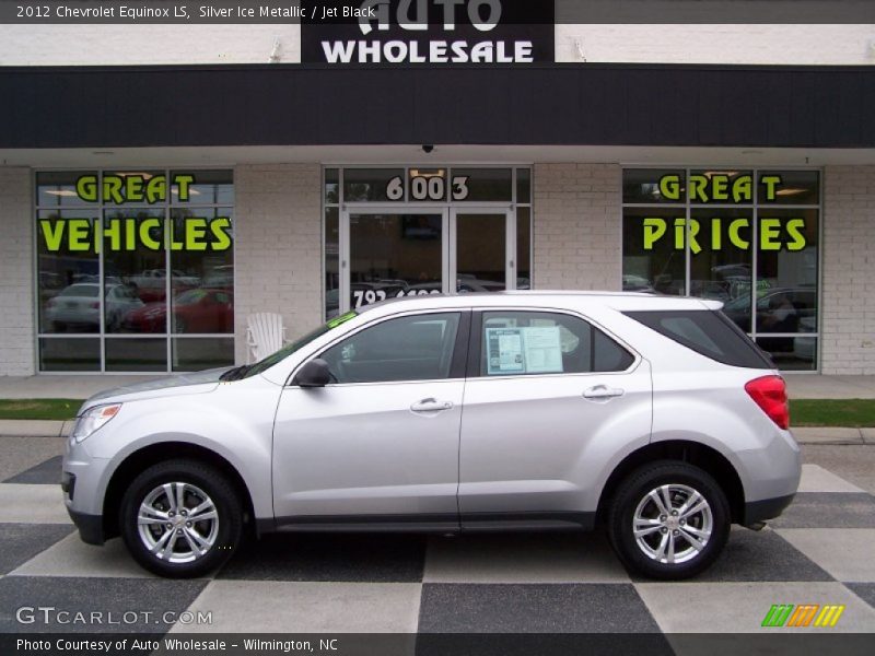 Silver Ice Metallic / Jet Black 2012 Chevrolet Equinox LS