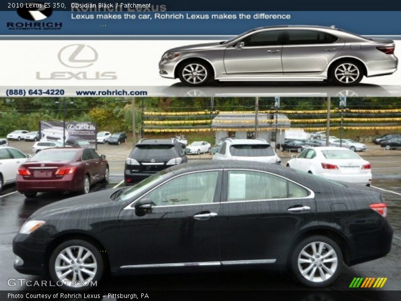 Obsidian Black / Parchment 2010 Lexus ES 350