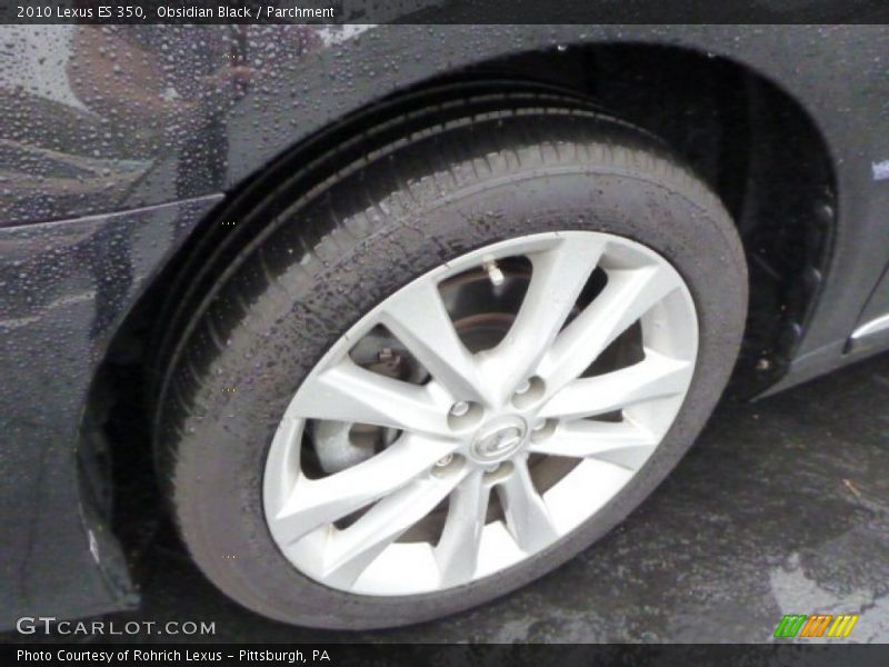 Obsidian Black / Parchment 2010 Lexus ES 350