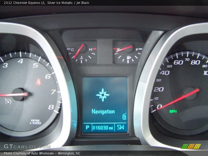 Silver Ice Metallic / Jet Black 2012 Chevrolet Equinox LS