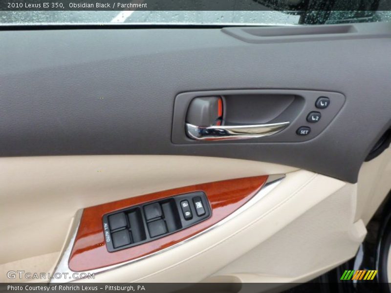 Obsidian Black / Parchment 2010 Lexus ES 350