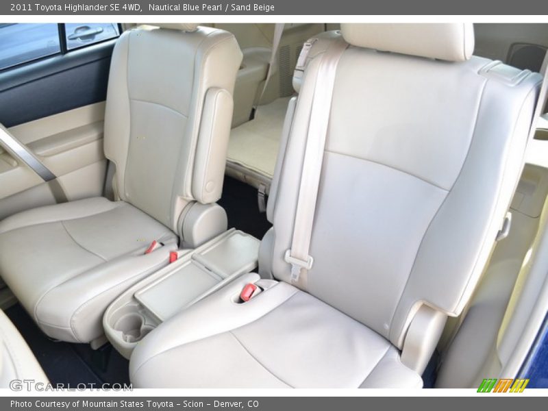 Nautical Blue Pearl / Sand Beige 2011 Toyota Highlander SE 4WD