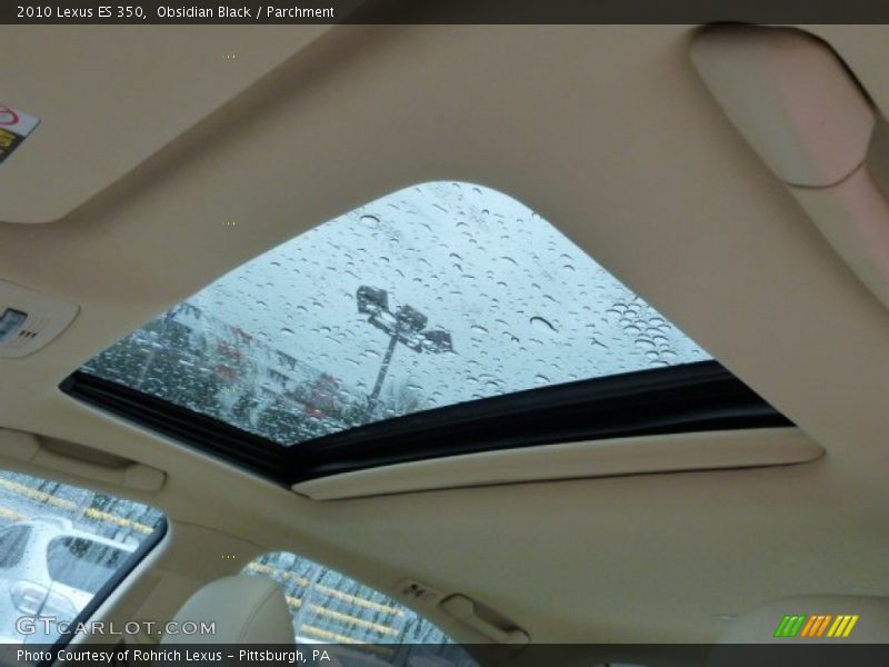 Obsidian Black / Parchment 2010 Lexus ES 350