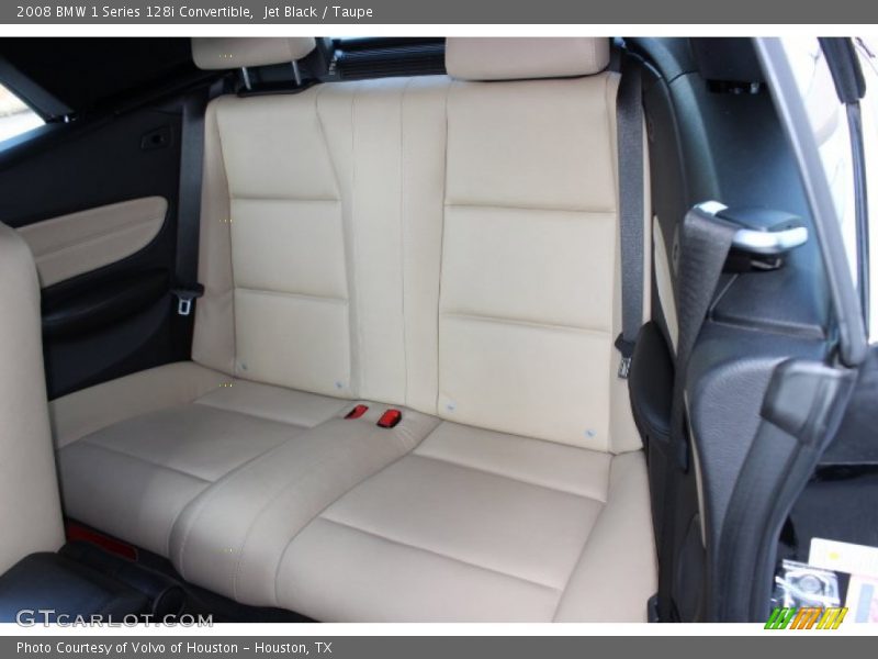 Jet Black / Taupe 2008 BMW 1 Series 128i Convertible