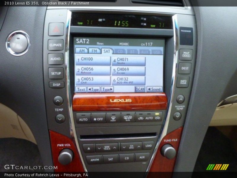Obsidian Black / Parchment 2010 Lexus ES 350
