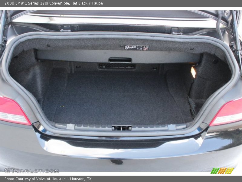 Jet Black / Taupe 2008 BMW 1 Series 128i Convertible