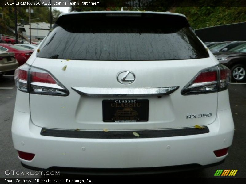 Starfire Pearl / Parchment 2014 Lexus RX 350 AWD