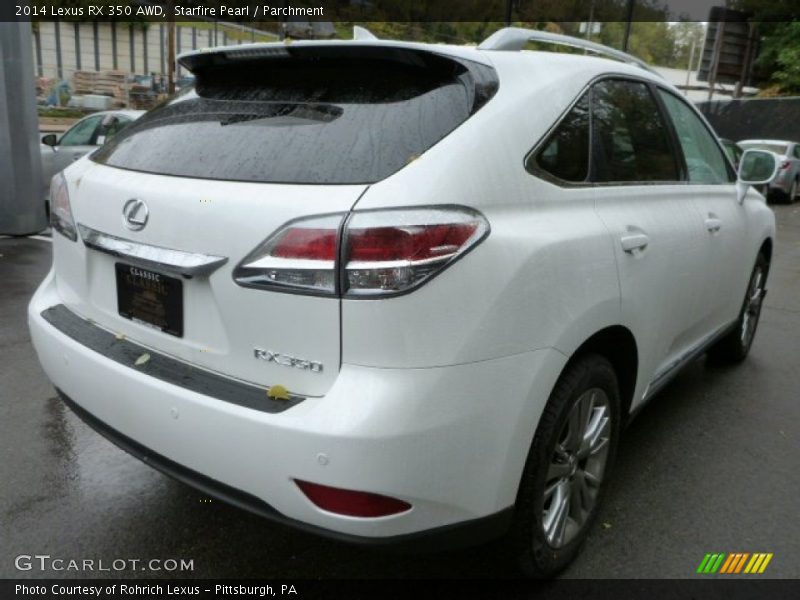 Starfire Pearl / Parchment 2014 Lexus RX 350 AWD