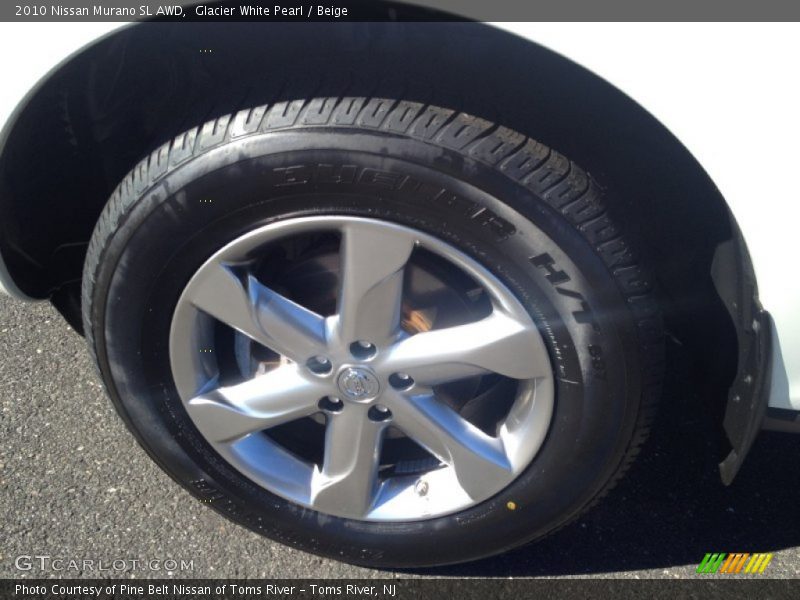 Glacier White Pearl / Beige 2010 Nissan Murano SL AWD