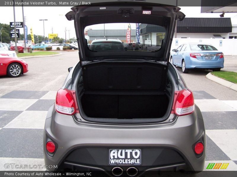 Matte Gray / Black 2013 Hyundai Veloster Turbo