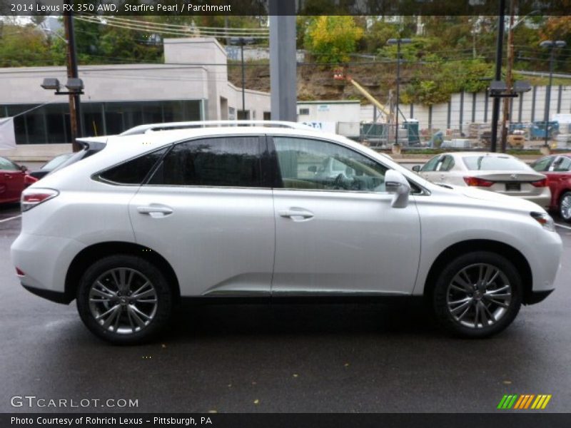 Starfire Pearl / Parchment 2014 Lexus RX 350 AWD