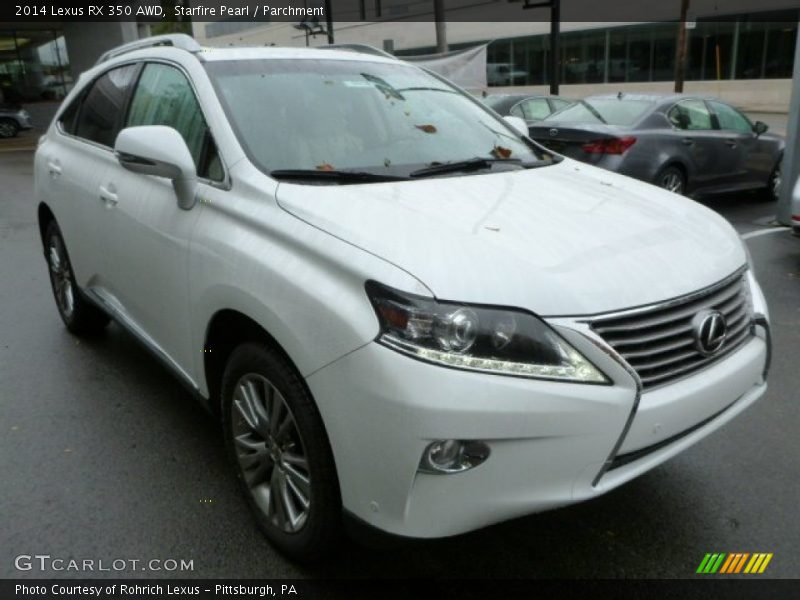 Starfire Pearl / Parchment 2014 Lexus RX 350 AWD