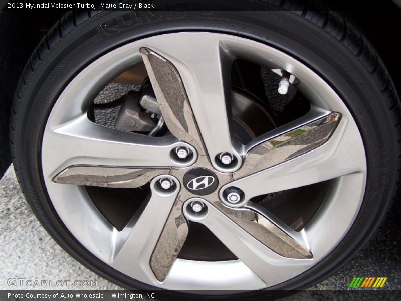 Matte Gray / Black 2013 Hyundai Veloster Turbo