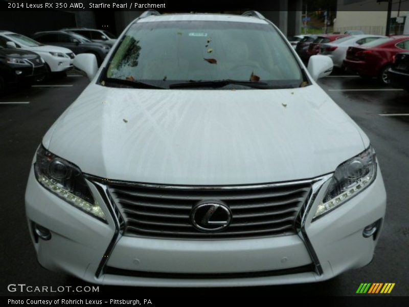 Starfire Pearl / Parchment 2014 Lexus RX 350 AWD