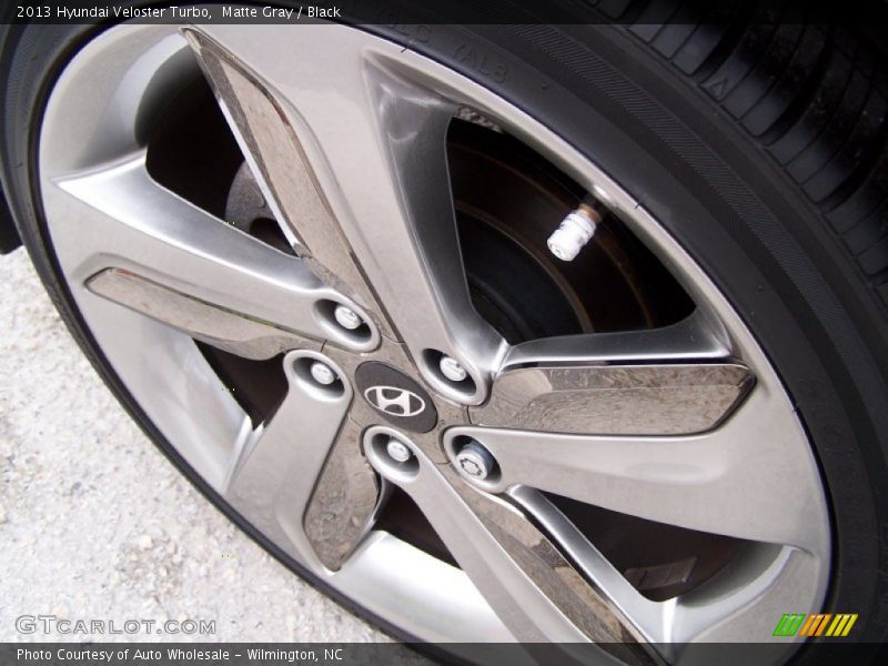Matte Gray / Black 2013 Hyundai Veloster Turbo