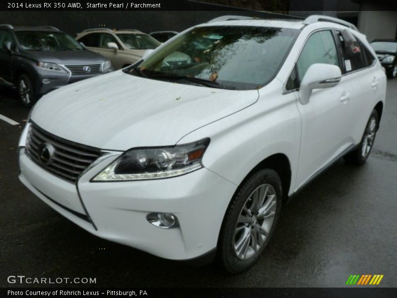 Starfire Pearl / Parchment 2014 Lexus RX 350 AWD