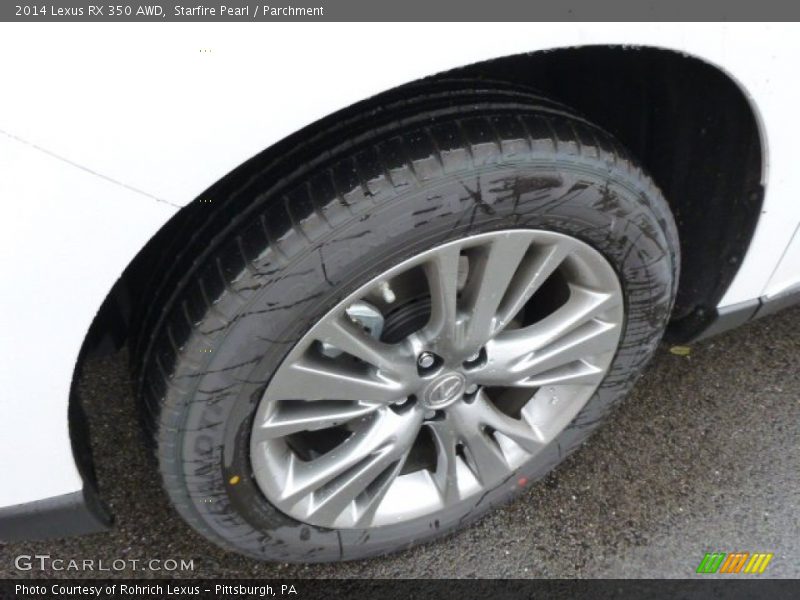 Starfire Pearl / Parchment 2014 Lexus RX 350 AWD