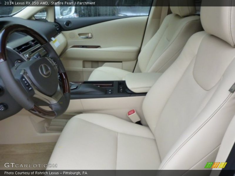 Starfire Pearl / Parchment 2014 Lexus RX 350 AWD