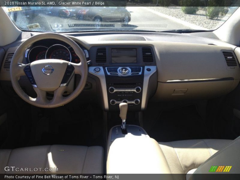 Glacier White Pearl / Beige 2010 Nissan Murano SL AWD