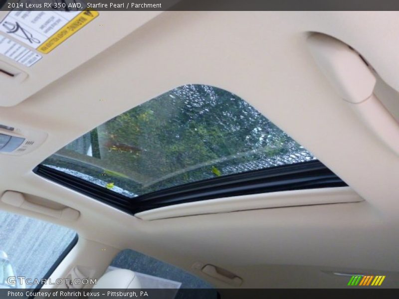 Starfire Pearl / Parchment 2014 Lexus RX 350 AWD
