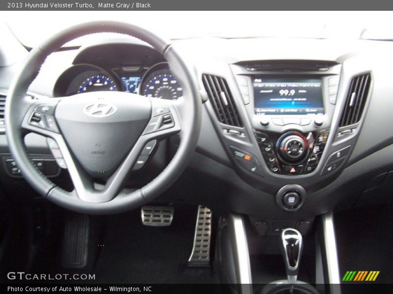 Matte Gray / Black 2013 Hyundai Veloster Turbo