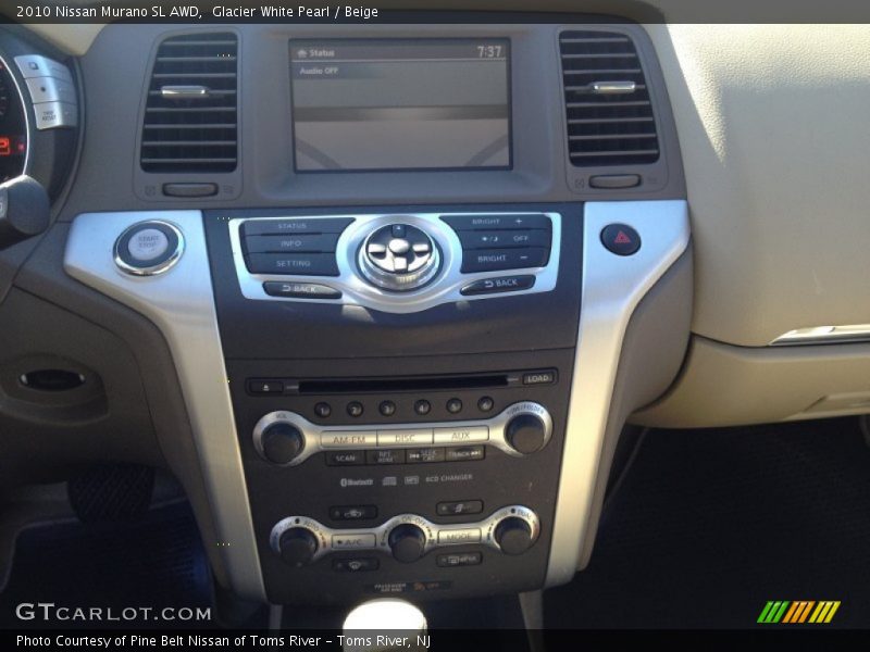 Glacier White Pearl / Beige 2010 Nissan Murano SL AWD